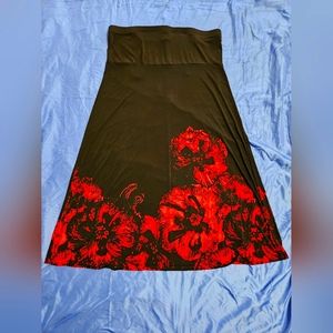 Lane Bryant Strapless Maxi Dress